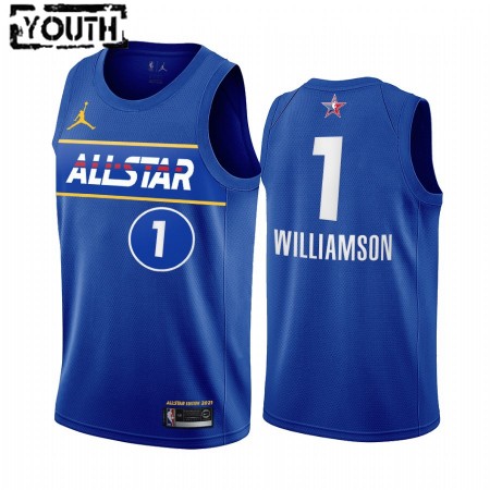 Dres New Orleans Pelicans Zion Williamson 1 2021 All-Star Jordan Brand Plava Swingman - Dječji Dres New Orleans Pelicans Zion Williamson 1 2021 All-Star Jordan Brand Plava Swingman - Dječji